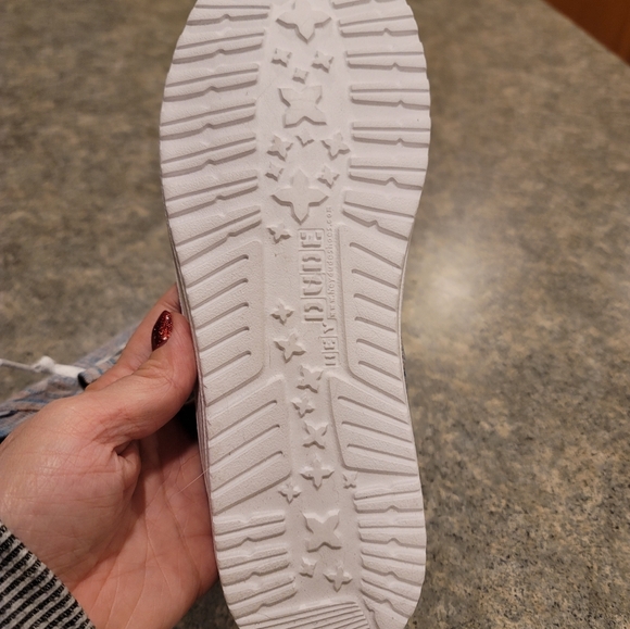 Hey Dude womens knit halo size 8 BWT azure coral - Picture 10 of 12